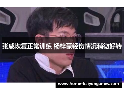 张威恢复正常训练 杨梓豪轻伤情况稍微好转